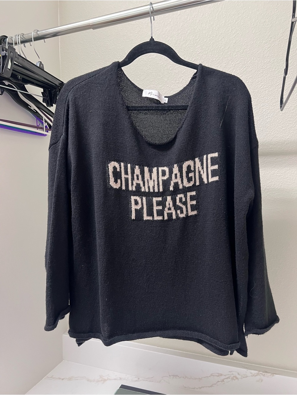 Miracle Black Knit Sweater